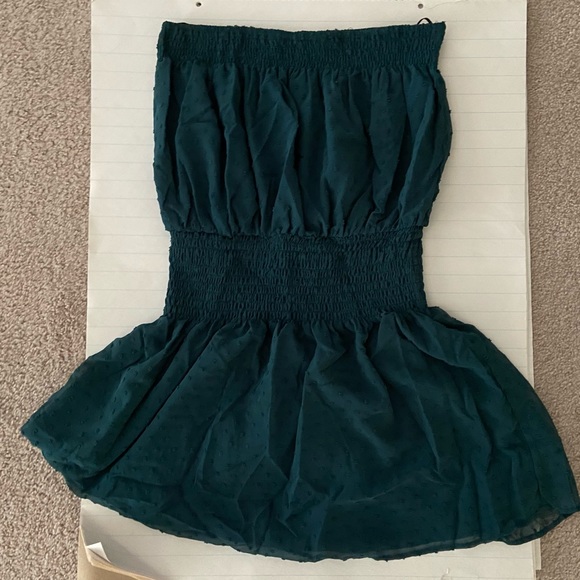 Summer Teal strapless dress size Large - Picture 1 of 2